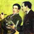 Portrait of Prof. Pyotr Kapitsa and Prof. Nikolai Semyonov.