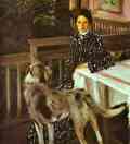 Boris Kustodiyev. Portrait of Julia Kustodieva, nee Proshinskaya (1880-1942), the Artist's Wife.