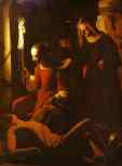 Georges de La Tour. St. Sebastian Tended by St. Irene.