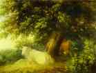 Mikhail Lebedev. Landscape with Cows.
