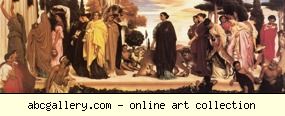 Frederick Leighton. The Syracusan Bride Leading WIld Animals in Procession to the Temple of Diana.