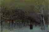 Isaac Levitan. Boulevard in the Evening.