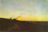 Isaac Levitan. Evening in the Field.