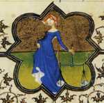 Limbourg Brothers. The Belles Heures of Jean de France, Duke de Berry. September. Detail.