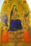 Ambrogio Lorenzetti. Madonna and Child Enthroned, with Angels and Saints.