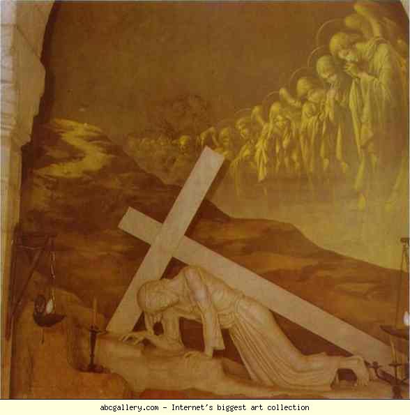 Jerusalem. The Third Station. A Relief of Jesus Falling under the Weight of the Cross at the Chapel of the Armenian