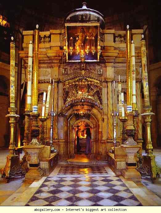 Jerusalem. The Holy Sepalchre. The Shrine of the Holy Sepalchre.