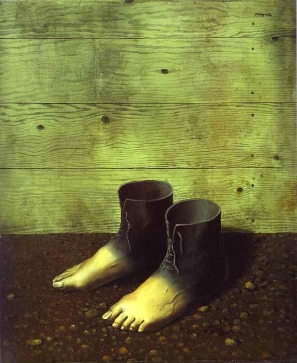 René Magritte. The Red Model (French: La Modèle rouge).