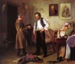Vladimir Makovsky. Painter Selling Old Things to a Tatar.