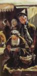 Vladimir Makovsky. Lunch. Detail. Study for the painting "Flea market in Moscow".