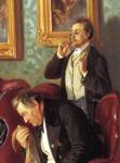 Vladimir Makovsky. A Reading. Detail.