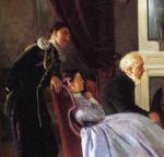 Vladimir Makovsky. A Reading. Detail.