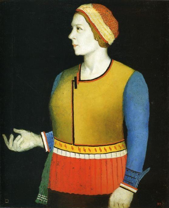 Kazimir Malevich. Portrait of Artist's
 Wife N.A. Malevich.