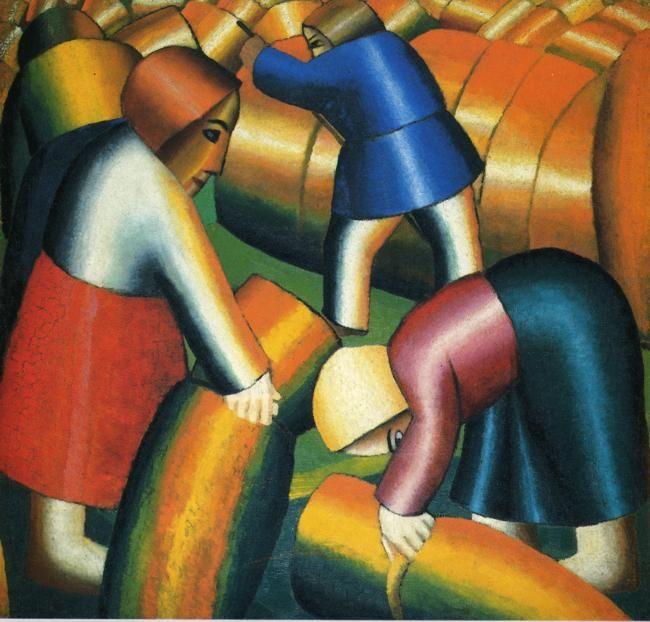 Kazimir Malevich. Rye Harvest.