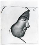 Woman's Head in
 Profile.