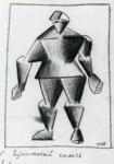 The Athlete of the
 Future. Sketch of a costume for the opera "