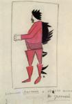 Many and One. Sketch
 of a costume for the opera "