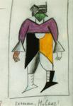 New Man. Sketch
 of a costume for the opera "