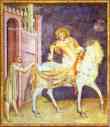 Simone Martini. St. Martin and the  Beggar.
