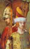 Simone Martini. St. Martin Renounces Arms.