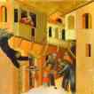 Simone Martini. The Miracle of the  Child Falling from the Balcony.