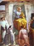 Masaccio and Filippino Lippi. Raising of  the Son of Theophilus (detail).