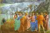 Masaccio. Rendering of the Tribute Money  (detail).