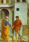 Masaccio. Rendering of the Tribute Money  (detail).