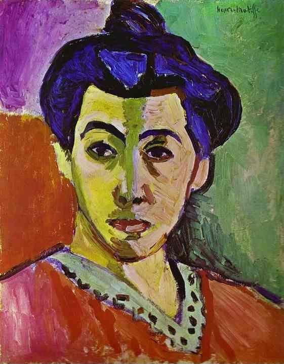Henri Matisse. Madame Matisse, "The Green  Line" (La Raie verte).