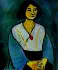 Woman in Green with a Carnation.