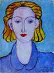 Young Woman in a Blue Blouse  (Portrait of Lydia Delectorskaya, the Artist's...
