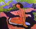 A Sitting Nude.