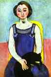 Girl with A Black Cat.