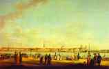 Johann Georg Mayr. View of the Admiralty  as Seen from the Embankment of Vasilievsky Island.