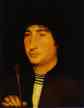 Hans Memling. Portrait of a Man with  an Arrow.