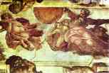 Michelangelo. The Creation of the Sun and Moon.