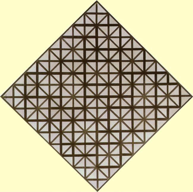 Piet Mondrian. Lozenge with Grey Lines /
Losangique met grijze lijnen.