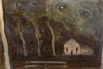 Piet Mondrian. Night Landscape / Landschap
 bij nacht.
