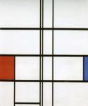 Composition with Red and Blue.
 / Compositie met rood en blauw.
