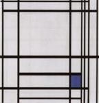 Composition with Blue / Compositie
 met blauw.