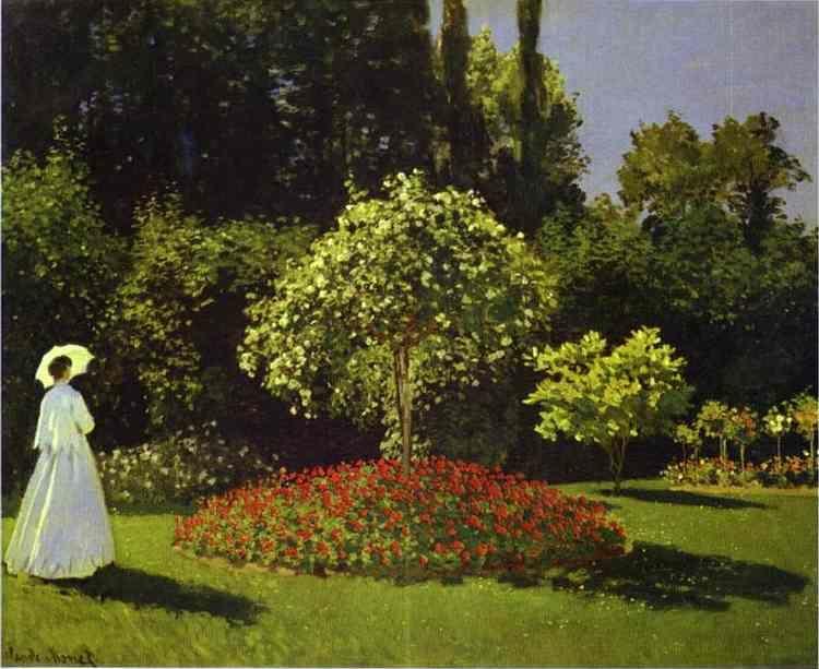 Claude Monet. Woman in the Garden (Saint-Adresse).