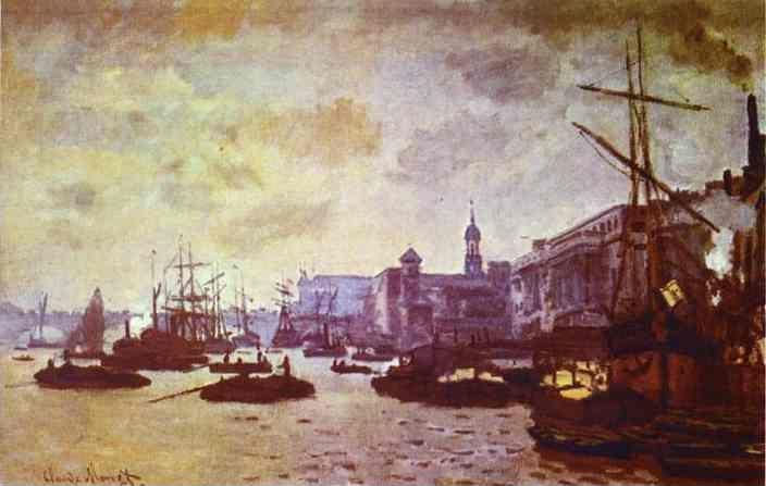 Claude Monet. The London Harbour.