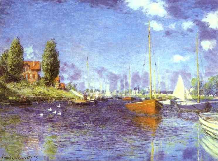 Claude Monet. Red Boats. Argenteuil.