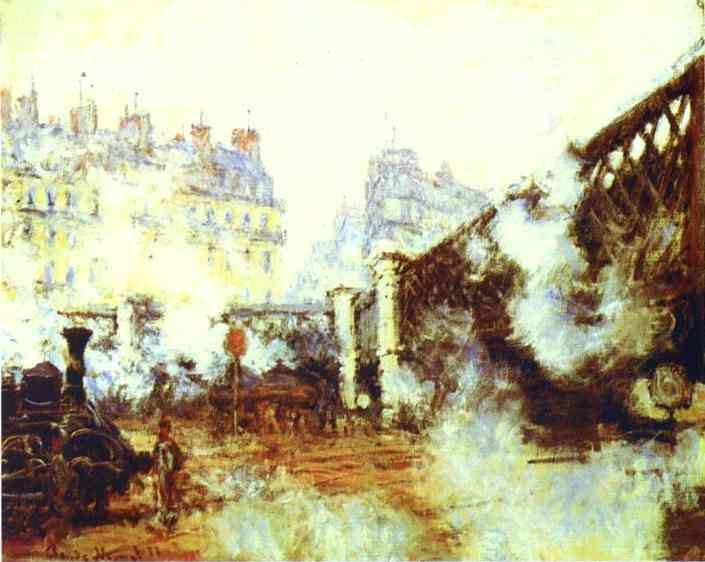 Claude Monet. Le pont de l'Europe, Gare Saint-Lazare.