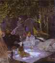 Claude Monet. Déjeuner sur l'herbe (The Picnic). Right fragment.