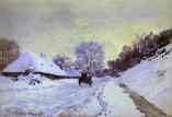 The Cart; Snow-Covered Road at Honfieur, with Saint-Simeon Farm.