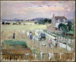 Berthe Morisot. Hanging the Laundry out to Dry.