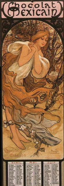 Alphonse Mucha. The Four Seasons: Spring.