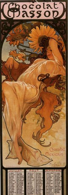 Alphonse Mucha. The Four Seasons: Summer.