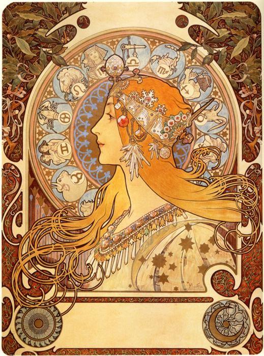 Alphonse Mucha. Zodiac.